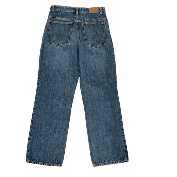 Lands' End Boys Youth Baumwolle Comfort Relaxed Fit Straight Leg Jeans Blue Size - Picture 3 of 6